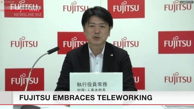 Fujitsu initiates teleworking for 80,000 employees