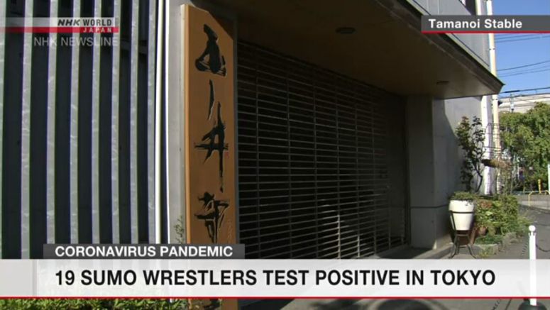 18 sumo wrestlers test positive for coronavirus