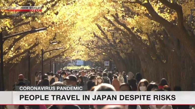 People travel in Japan despite infection risks