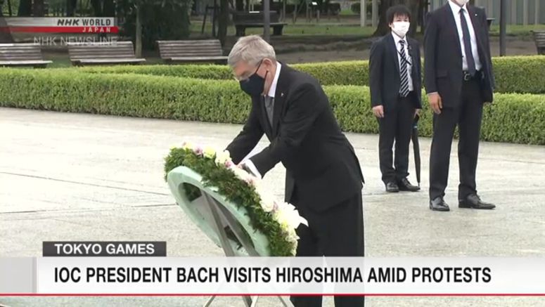 Bach prays for world peace in Hiroshima