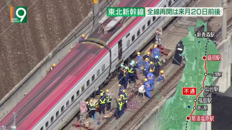 Quake-damaged Tohoku Shinkansen to resume full service around April 20