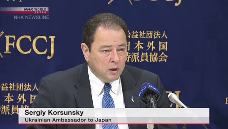 Ukrainian ambassador requests more food aid from Japan