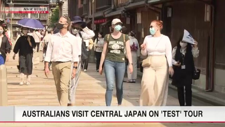 Australians visit Kanazawa on test tour to resume accepting foreign tourists