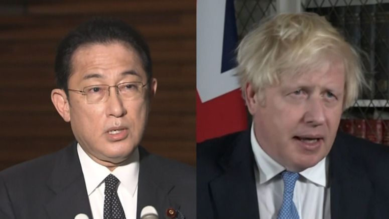 Kishida, Johnson agree to move forward on defense cooperation pact