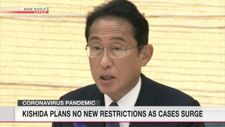 Kishida aims to recover economic activities without restricting people movements