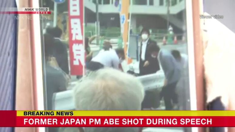 Witness: Abe collapsed after second gunshot