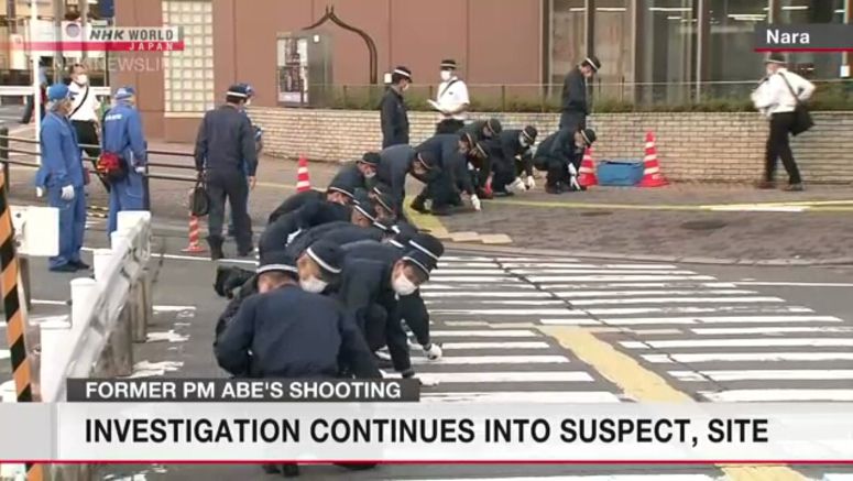 Bullet marks found 90 meters from where Abe shooter fired gun