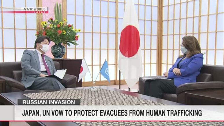 Hayashi: Steps against human trafficking must be strengthened for Ukrainians