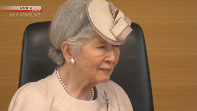 Empress Emerita examined for leg blood clots