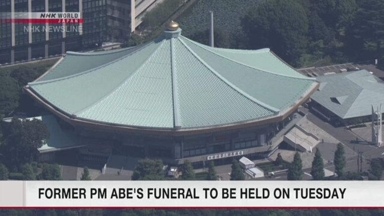 Abe's state funeral to be held on Tuesday
