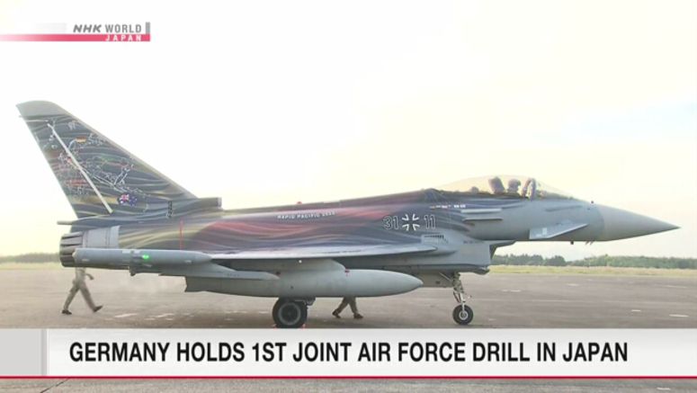 Japan's Air Self-Defense Force, German Air Force hold first joint drill in Japan