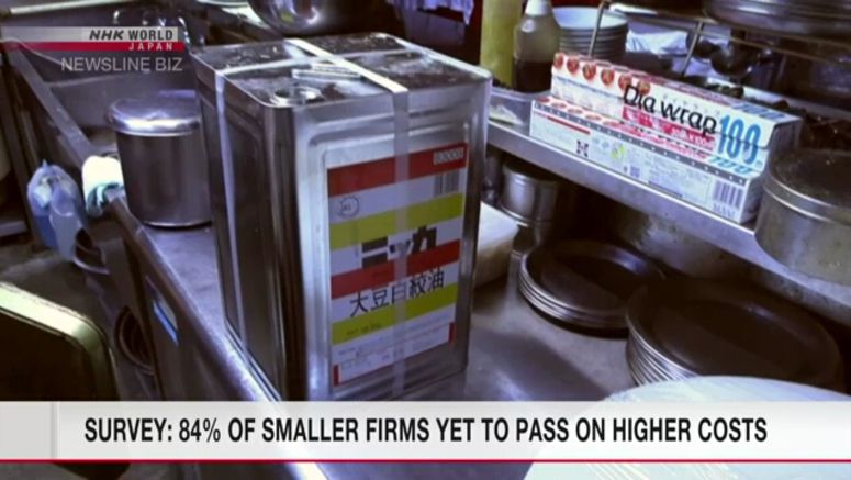 Survey: 84% of smaller firms yet to pass on higher costs