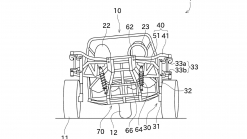 Kawasaki patent application describes a three-wheel vehicle that leans