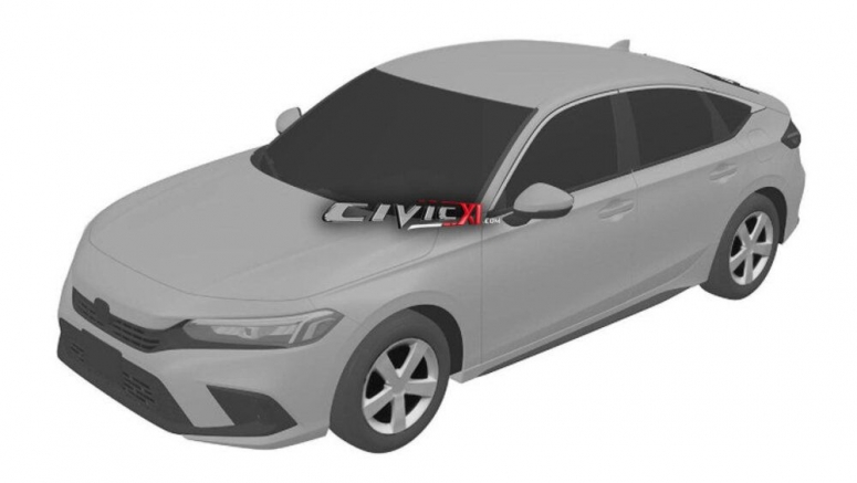 2022 Honda Civic hatchback revealed in patent renderings