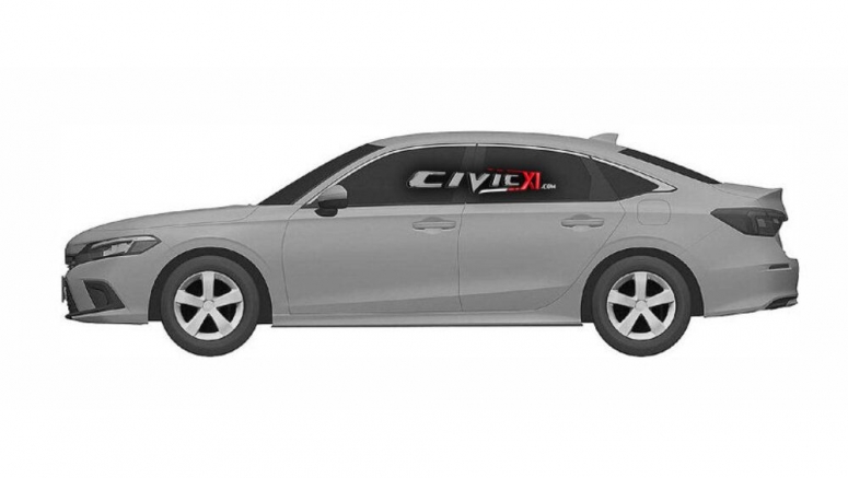 2022 Honda Civic sedan revealed in patent renderings