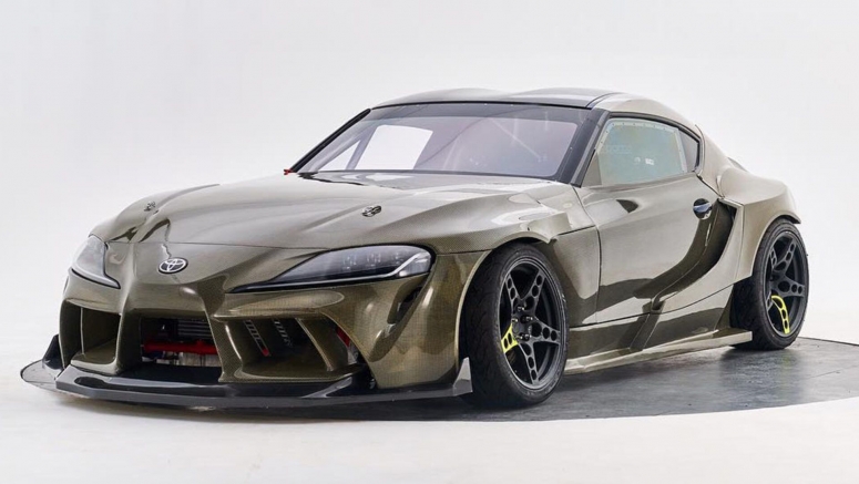 This Toyota Supra Drifter Has A Twin-Turbo 2JZ Engine And A Carbon Kevlar Body