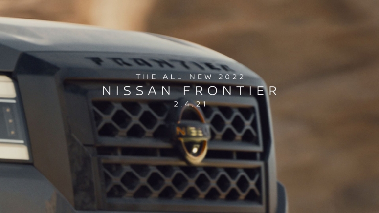 2022 Nissan Frontier teased prior to this week's full reveal