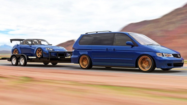 Matching Honda Odyssey And S2000 Would Make For The Ultimate Track Day Combo