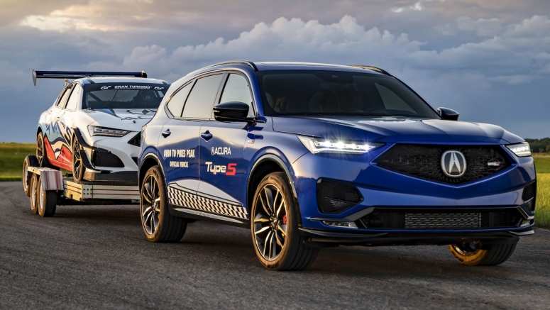 Acura's New 2022 MDX Type S Is Towing A TLX Racecar From Ohio To Pikes Peak