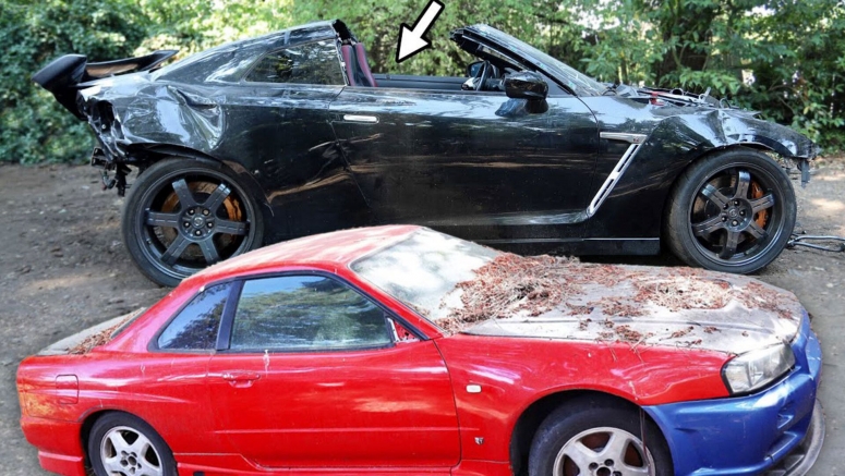 Abandoned Nissan R34 Skyline Will Soon Have The Underpinnings Of An R35 GT-R