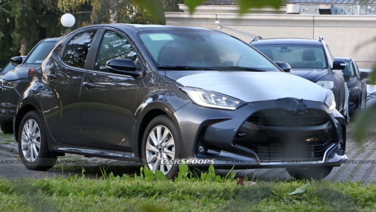 Semi-Camouflaged Toyota Yaris Hybrid Is Actually The 2023 Mazda2 For Europe