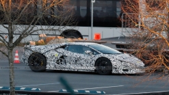 2024 Lamborghini Aventador Hybrid Successor Reveals Sharp Production Body In Latest Spy Shots