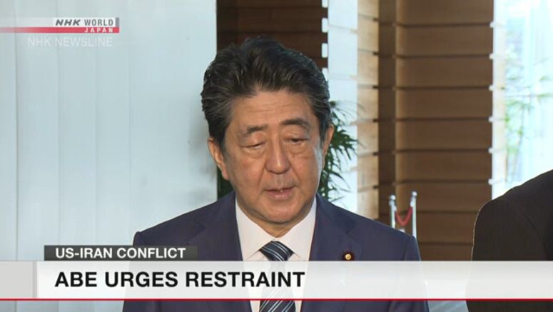 Abe: Restraint needed to ease US-Iran tensions