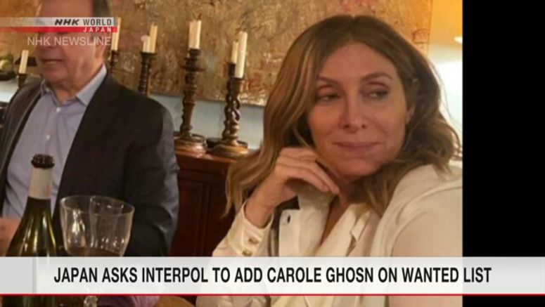 Japan asks Interpol to help arrest Carole Ghosn