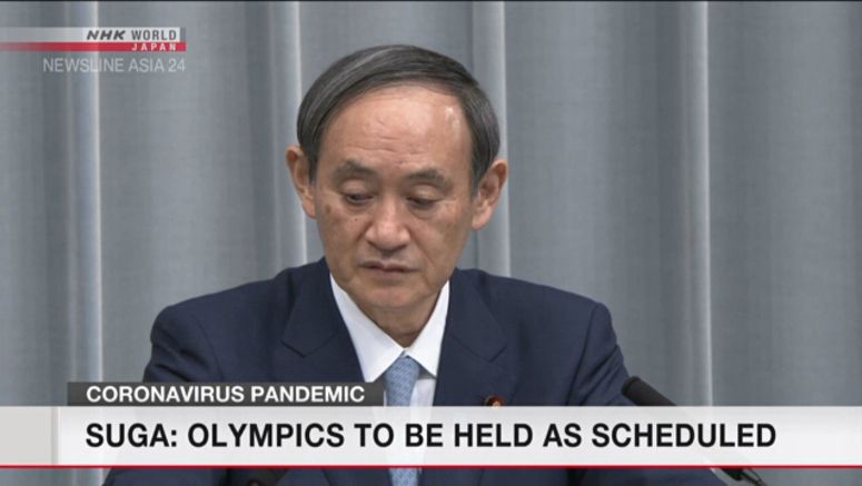 Suga: Japan intends to hold Olympics as scheduled