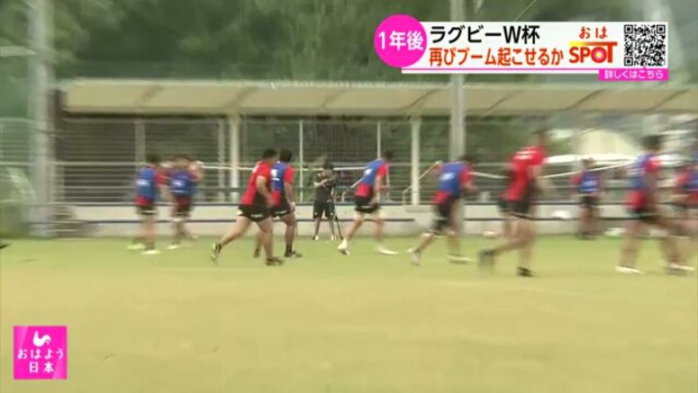 Japan national rugby team steps up training one year before World Cup