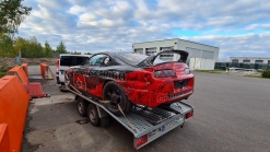 1,500 HP Toyota Supra Dragster Swerves To Avoid Obstacle At 140 MPH, Ends Up In Guardrail
