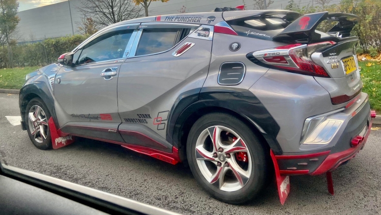 This Toyota C-HR Owner Has Spent A Little Too Much Time Watching The Punisher